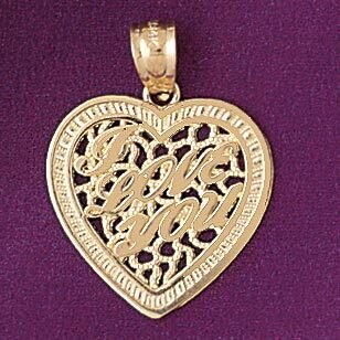 Dazzlers Jewelry Heart Pendant Necklace Charm Bracelet in Yellow, White or Rose Gold 7178, MPN: DZ-…