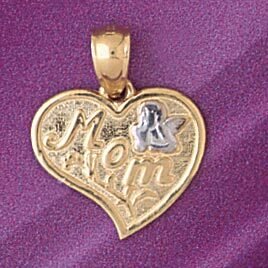 Dazzlers Jewelry Heart Pendant Necklace Charm Bracelet in Yellow, White or Rose Gold 7184, MPN: DZ-…
