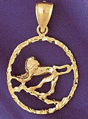 Leo Lion Zodiac Pendant Necklace Charm Bracelet in Yellow, White or Rose Gold 9432