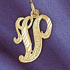 Dazzlers Jewelry Initial V Classic Pendant Necklace Charm Bracelet in Yellow, White or Rose Gold 95…