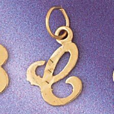 Dazzlers Jewelry Initial C Pendant Necklace Charm Bracelet in Yellow, White or Rose Gold 9564c, MPN…