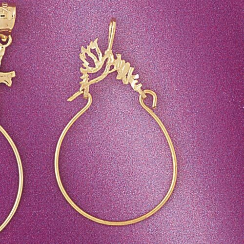 Dazzlers Jewelry Love Bird Holder Pendant Necklace Charm Bracelet in Yellow, White or Rose Gold 424…