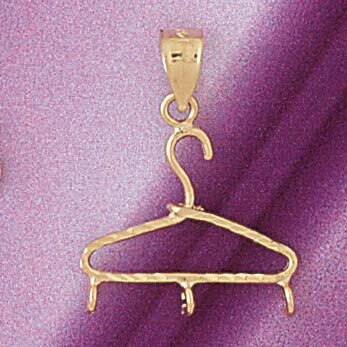 Hanger Holder Pendant Necklace Charm Bracelet in Yellow, White or Rose Gold 4271