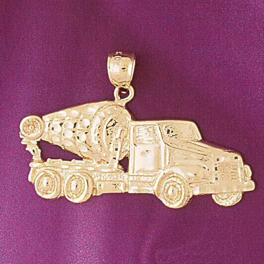 Truck Pendant Necklace Charm Bracelet in Yellow, White or Rose Gold 4312