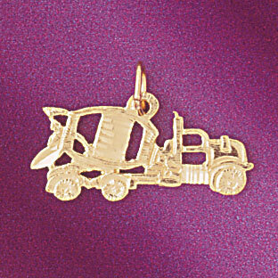 Truck Pendant Necklace Charm Bracelet in Yellow, White or Rose Gold 4313