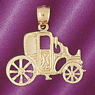 Classic Car Pendant Necklace Charm Bracelet in Yellow, White or Rose Gold 4328