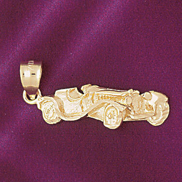 Classic Car Pendant Necklace Charm Bracelet in Yellow, White or Rose Gold 4336