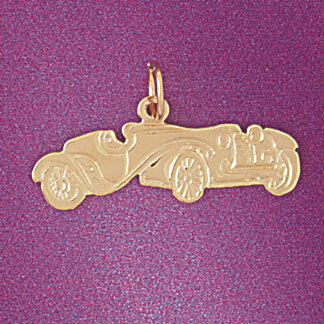 Classic Car Pendant Necklace Charm Bracelet in Yellow, White or Rose Gold 4340