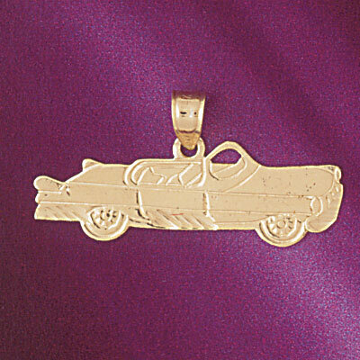 Classic Car Pendant Necklace Charm Bracelet in Yellow, White or Rose Gold 4341