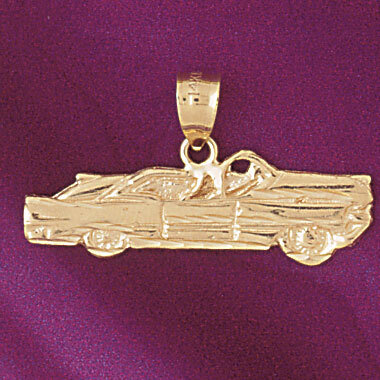 Classic Car Pendant Necklace Charm Bracelet in Yellow, White or Rose Gold 4342