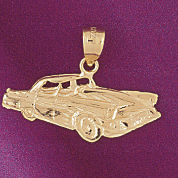 Classic Car Pendant Necklace Charm Bracelet in Yellow, White or Rose Gold 4344