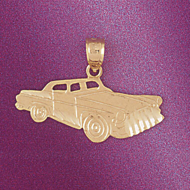 Classic Car Pendant Necklace Charm Bracelet in Yellow, White or Rose Gold 4345