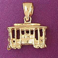 Dazzlers Jewelry Classic Bus Pendant Necklace Charm Bracelet in Yellow, White or Rose Gold 4383, MP…