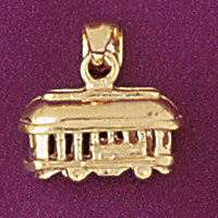 Dazzlers Jewelry Classic Bus Pendant Necklace Charm Bracelet in Yellow, White or Rose Gold 4384, MP…