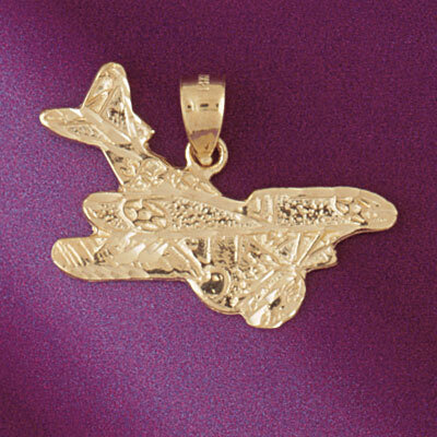 Dazzlers Jewelry Airplane Pendant Necklace Charm Bracelet in Yellow, White or Rose Gold 4449, MPN: …