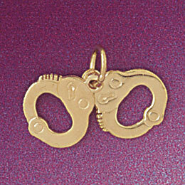 Dazzlers Jewelry Handcuff Pendant Necklace Charm Bracelet in Yellow, White or Rose Gold 4567, MPN: …