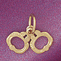 Dazzlers Jewelry Handcuff Pendant Necklace Charm Bracelet in Yellow, White or Rose Gold 4568, MPN: …