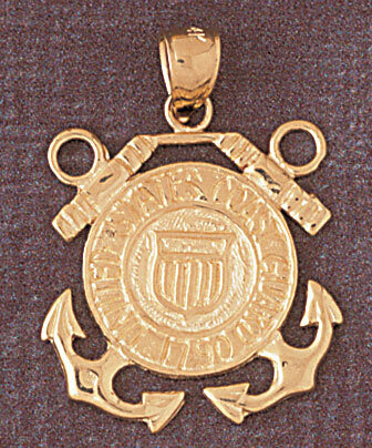 Us Navy Sign Pendant Necklace Charm Bracelet in Yellow, White or Rose Gold 4639