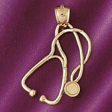 Doctor Pendant Necklace Charm Bracelet in Yellow, White or Rose Gold 4667