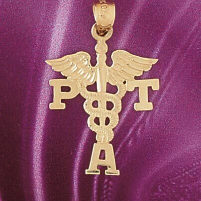Medical Sign Pendant Necklace Charm Bracelet in Yellow, White or Rose Gold 4719