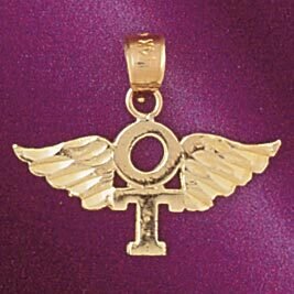 Dazzlers Jewelry Medical Sign Pendant Necklace Charm Bracelet in Yellow, White or Rose Gold 4724, M…