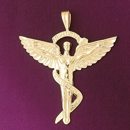 Medical Sign Pendant Necklace Charm Bracelet in Yellow, White or Rose Gold 4736