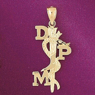 Medical Sign Pendant Necklace Charm Bracelet in Yellow, White or Rose Gold 4739
