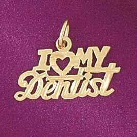 Dazzlers Jewelry Dentist Pendant Necklace Charm Bracelet in Yellow, White or Rose Gold 4748, MPN: D…