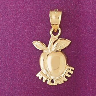 Atlanta Pendant Necklace Charm Bracelet in Yellow, White or Rose Gold 4850