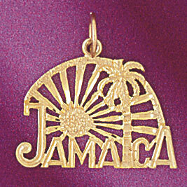 Dazzlers Jewelry Jamaica Pendant Necklace Charm Bracelet in Yellow, White or Rose Gold 5034, MPN: D…