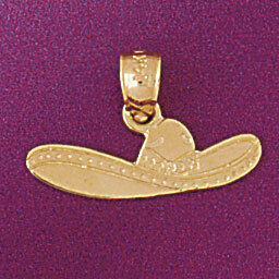 Dazzlers Jewelry Cowboy Hat Pendant Necklace Charm Bracelet in Yellow, White or Rose Gold 5169, MPN…