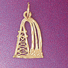 Dazzlers Jewelry Oil Well Pendant Necklace Charm Bracelet in Yellow, White or Rose Gold 5228, MPN: …