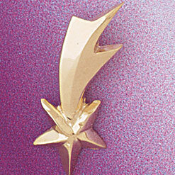 Dazzlers Jewelry Shooting Star Pendant Necklace Charm Bracelet in Yellow, White or Rose Gold 5699, …