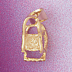 Dazzlers Jewelry Baby Chair Pendant Necklace Charm Bracelet in Yellow, White or Rose Gold 5920, MPN…