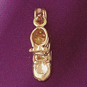 Dazzlers Jewelry Baby Shoe Pendant Necklace Charm Bracelet in Yellow, White or Rose Gold 5933, MPN:…