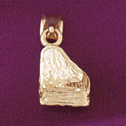Dazzlers Jewelry Piano Pendant Necklace Charm Bracelet in Yellow, White or Rose Gold 6189, MPN: DZ-…