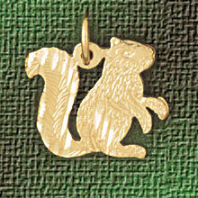 Dazzlers Jewelry Squirrel Pendant Necklace Charm Bracelet in Yellow, White or Rose Gold 2703, MPN: …