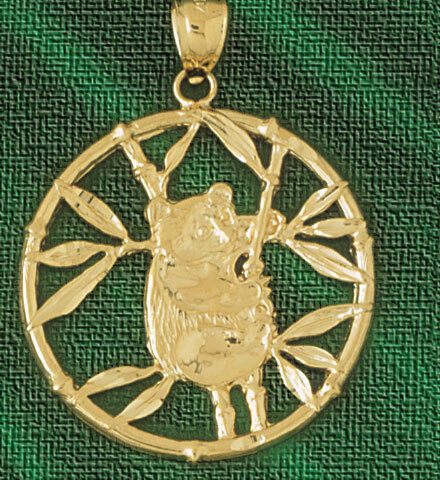 Koala Pendant Necklace Charm Bracelet in Yellow, White or Rose Gold 2252