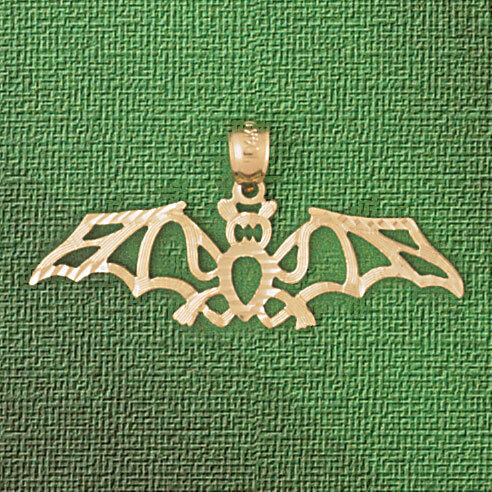 Dazzlers Jewelry Bat Pendant Necklace Charm Bracelet in Yellow, White or Rose Gold 2440, MPN: DZ-24…