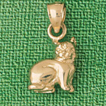 Cat Kitten Pendant Necklace Charm Bracelet in Yellow, White or Rose Gold 1998