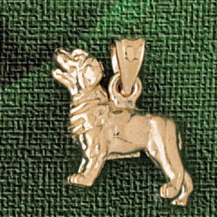 Dazzlers Jewelry King Charles Cavalier Dog Pendant Necklace Charm Bracelet in Yellow, White or Rose…