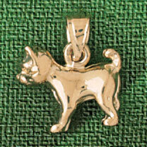Dazzlers Jewelry French Bulldog Dog Pendant Necklace Charm Bracelet in Yellow, White or Rose Gold 2…