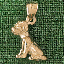 Dazzlers Jewelry French Bulldog Dog Pendant Necklace Charm Bracelet in Yellow, White or Rose Gold 2…