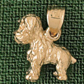 Yorkshire Terrier Dog Pendant Necklace Charm Bracelet in Yellow, White or Rose Gold 2039