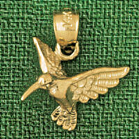 Dazzlers Jewelry Bird Pendant Necklace Charm Bracelet in Yellow, White or Rose Gold 2294, MPN: DZ-2…