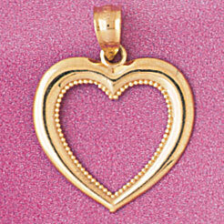 Dazzlers Jewelry Heart Pendant Necklace Charm Bracelet in Yellow, White or Rose Gold 4071, MPN: DZ-…