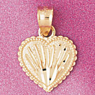 Dazzlers Jewelry Heart Pendant Necklace Charm Bracelet in Yellow, White or Rose Gold 4079, MPN: DZ-…