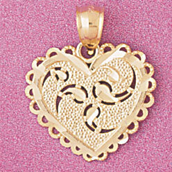 Dazzlers Jewelry Heart Pendant Necklace Charm Bracelet in Yellow, White or Rose Gold 4081, MPN: DZ-…