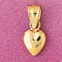Dazzlers Jewelry Heart Pendant Necklace Charm Bracelet in Yellow, White or Rose Gold 3962, MPN: DZ-…