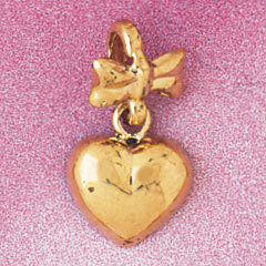 Dazzlers Jewelry Heart Pendant Necklace Charm Bracelet in Yellow, White or Rose Gold 3964, MPN: DZ-…